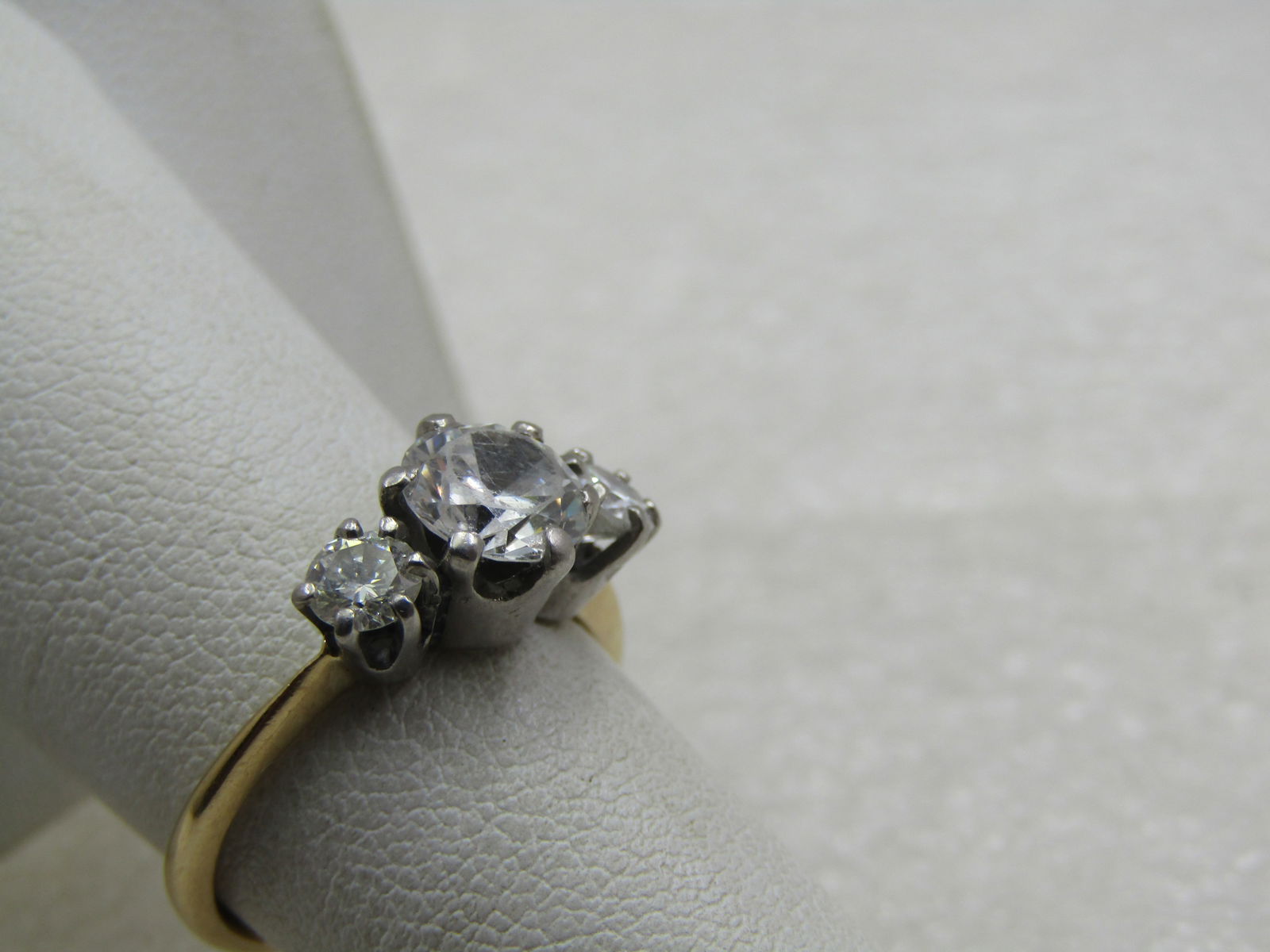 Vintage 14kt Diamond Engagement Ring, Sz. 6.5, Signed Brogan. 1940's - 3