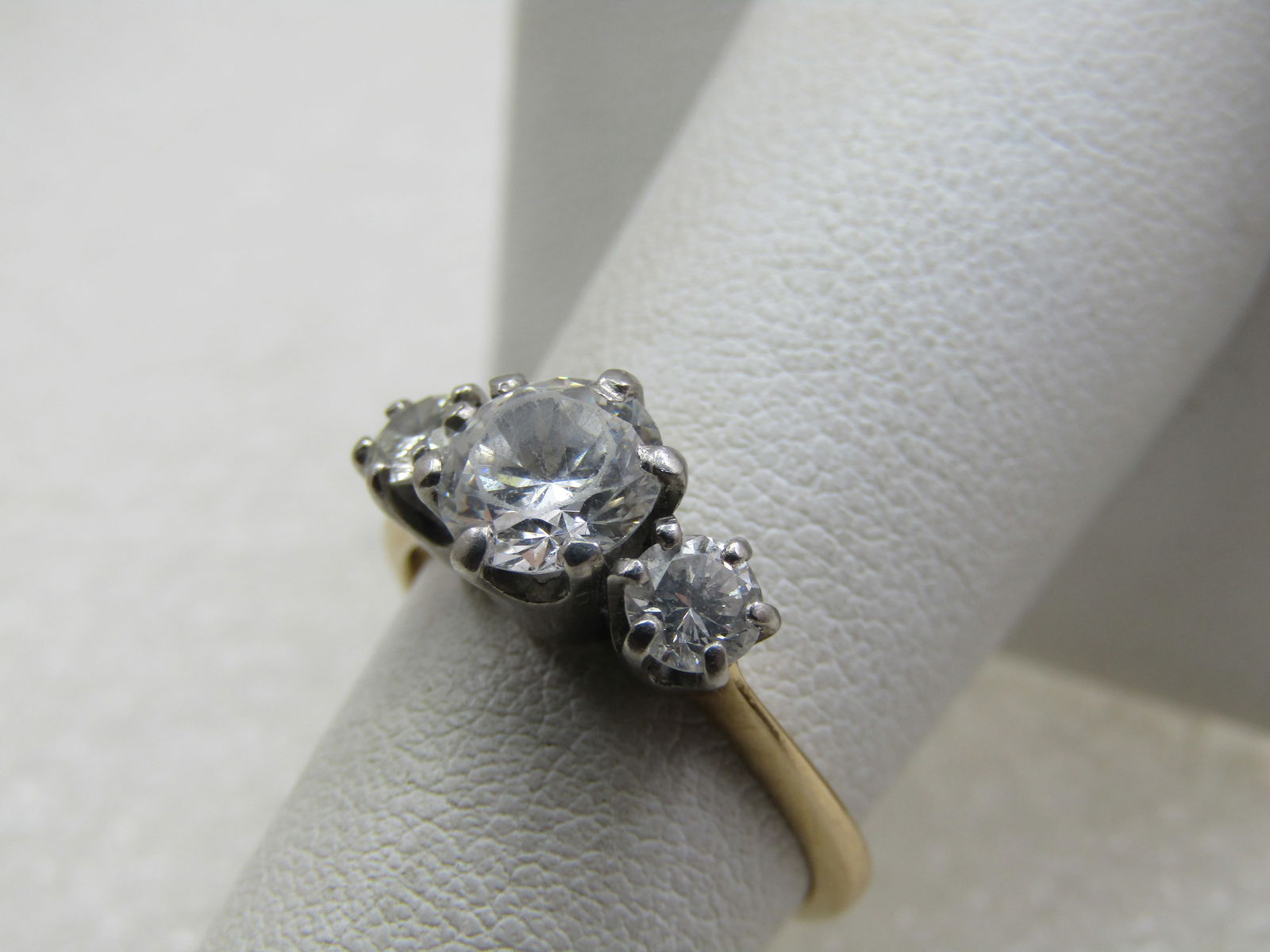 Vintage 14kt Diamond Engagement Ring, Sz. 6.5, Signed Brogan. 1940's - 4