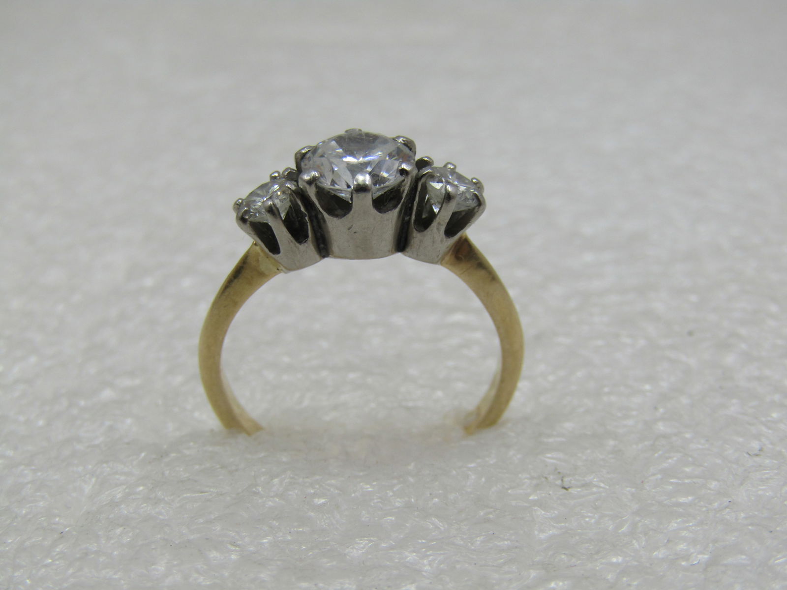 Vintage 14kt Diamond Engagement Ring, Sz. 6.5, Signed Brogan. 1940's - 5