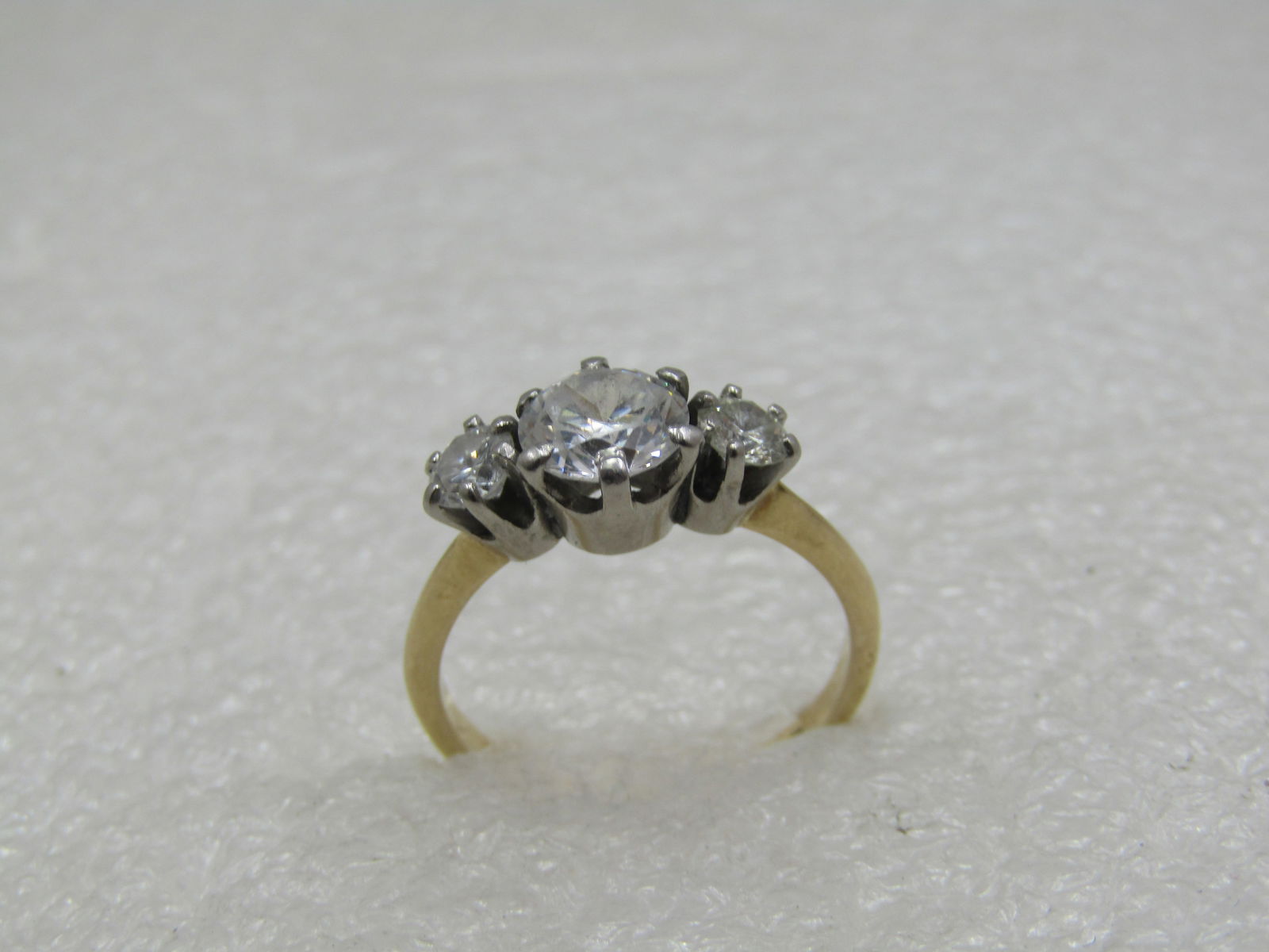 Vintage 14kt Diamond Engagement Ring, Sz. 6.5, Signed Brogan. 1940's - 6