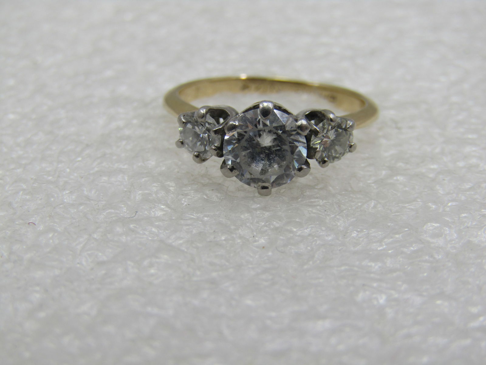 Vintage 14kt Diamond Engagement Ring, Sz. 6.5, Signed Brogan. 1940's - 7