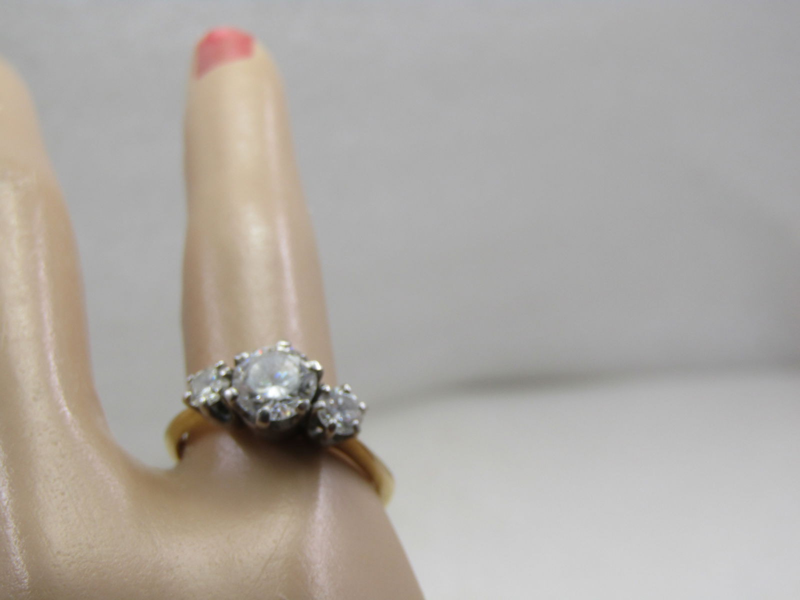 Vintage 14kt Diamond Engagement Ring, Sz. 6.5, Signed Brogan. 1940's - 9