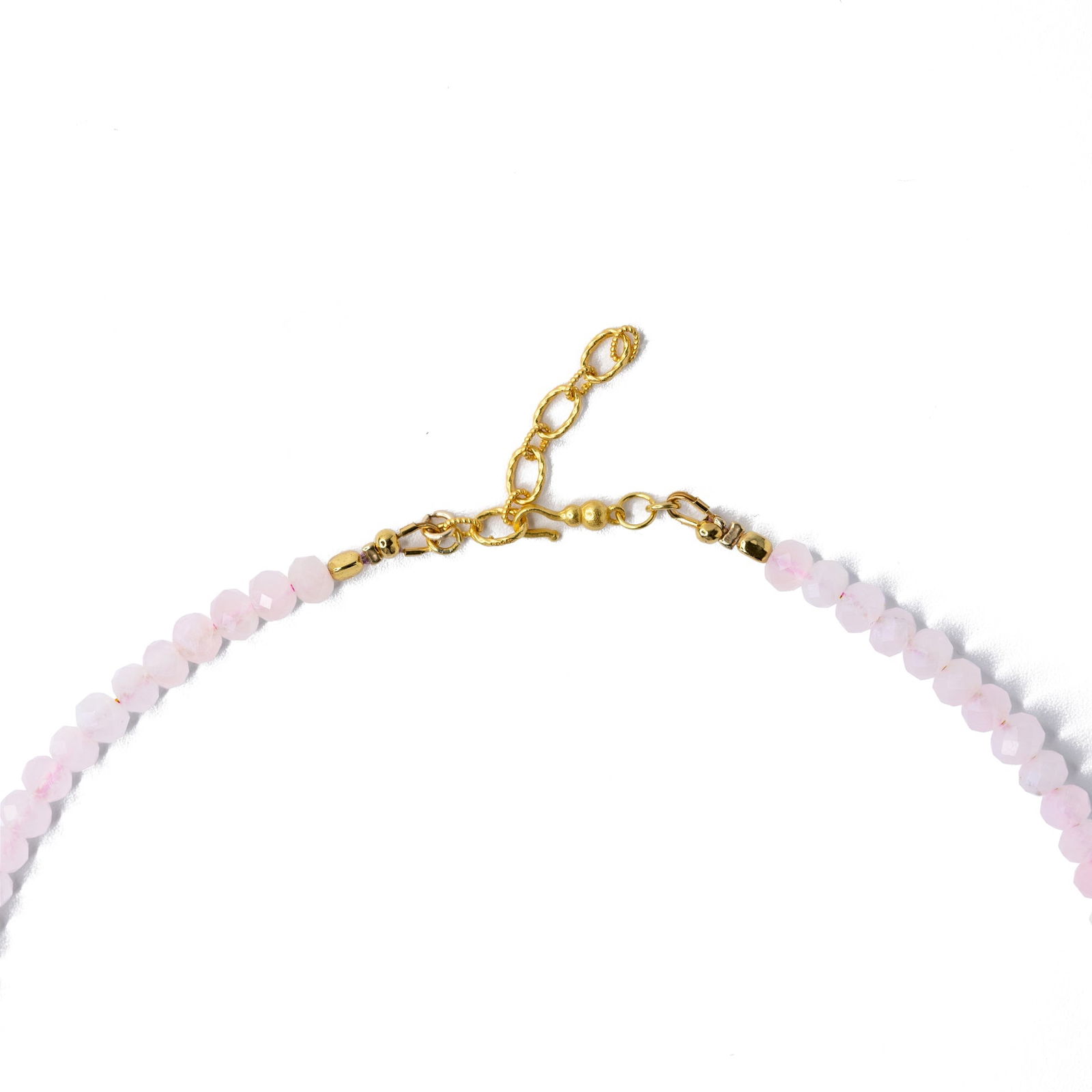 Rose Quartz Bead Necklace - 3