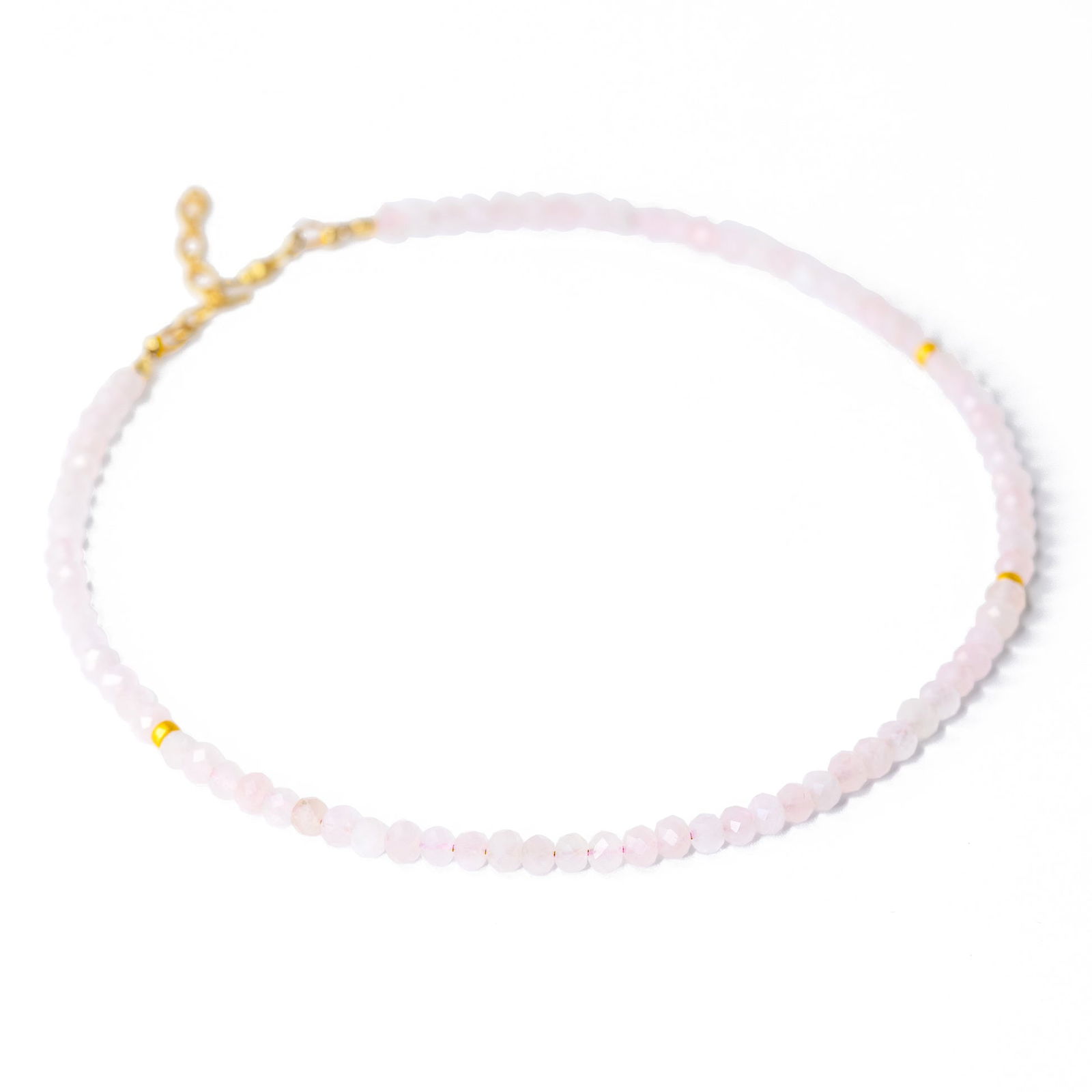 Rose Quartz Bead Necklace - 5