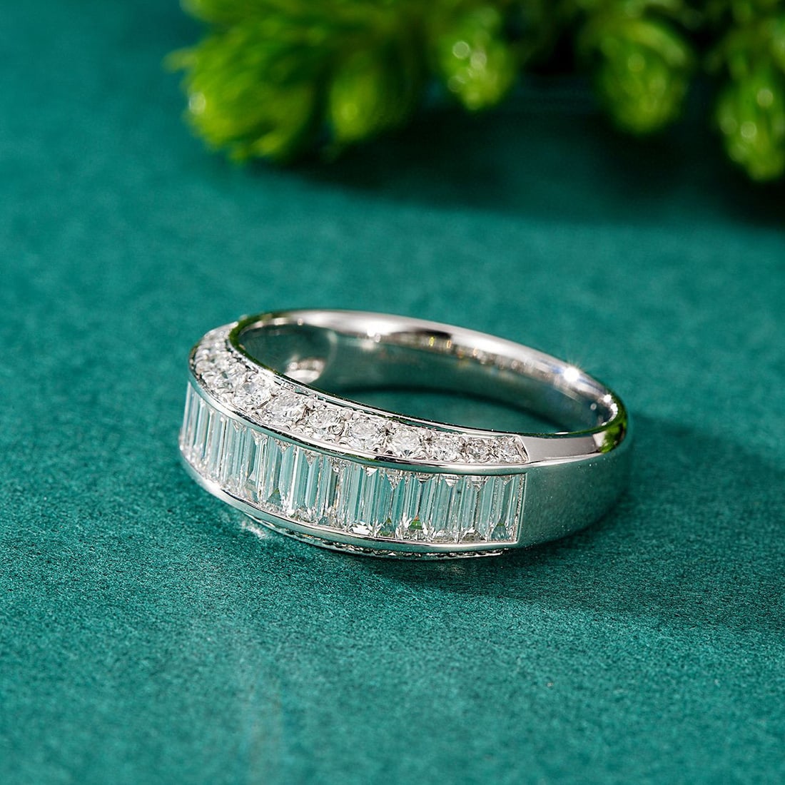 14K GOLD 1.18 CTW NATURAL H DIAMOND RING - 3