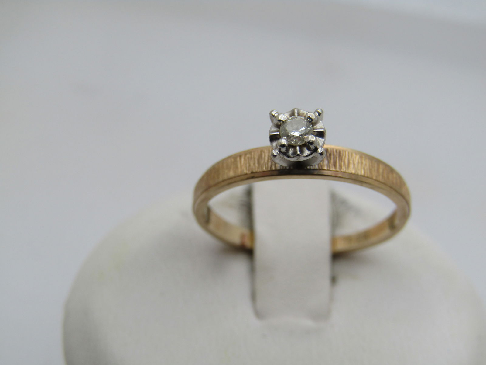 Vintage 10kt Diamond Engagement Ring, Signed DC , SZ. 6 - 4