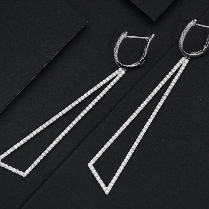 14K GOLD 1.32 CT NATURAL H DIAMOND EARRINGS - 2