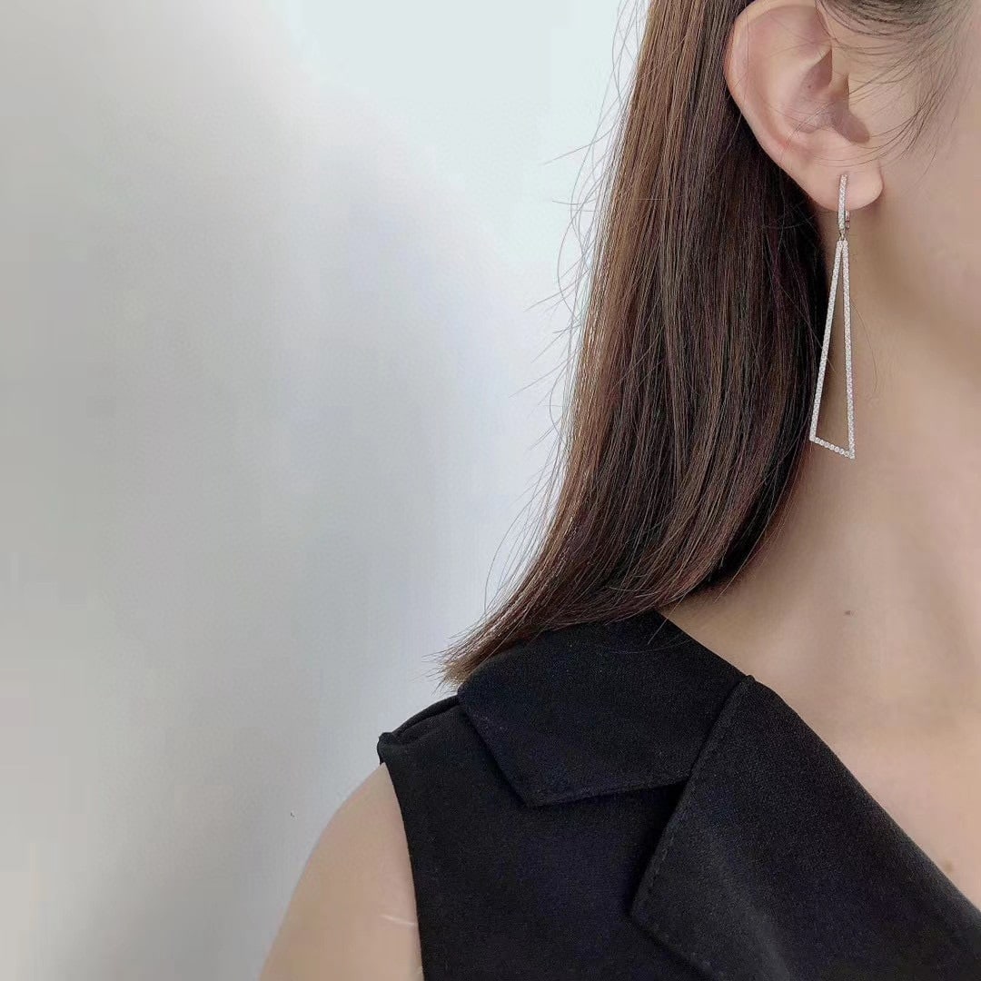 14K GOLD 1.32 CT NATURAL H DIAMOND EARRINGS - 4