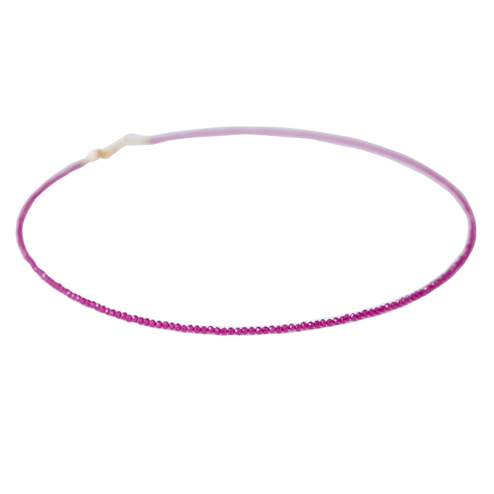 Tiny Ruby 14K Gold Necklace - 6