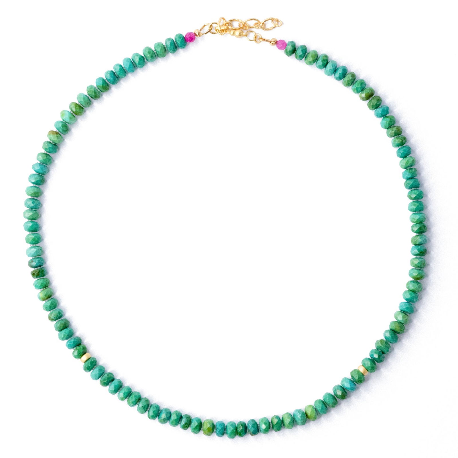 Green Turquoise Necklace: Title:Green Turquoise NecklaceDescription:The vibrant green color brings a refreshing energy that revitalizes you. This necklace redefines sophistication, crafted to make you feel exquisitely refined