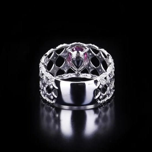 14K GOLD 1.21 CTW NATURAL SAPPHIRE & DIAMOND RING - 2