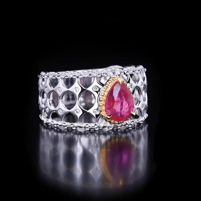 14K GOLD 1.21 CTW NATURAL SAPPHIRE & DIAMOND RING - 4