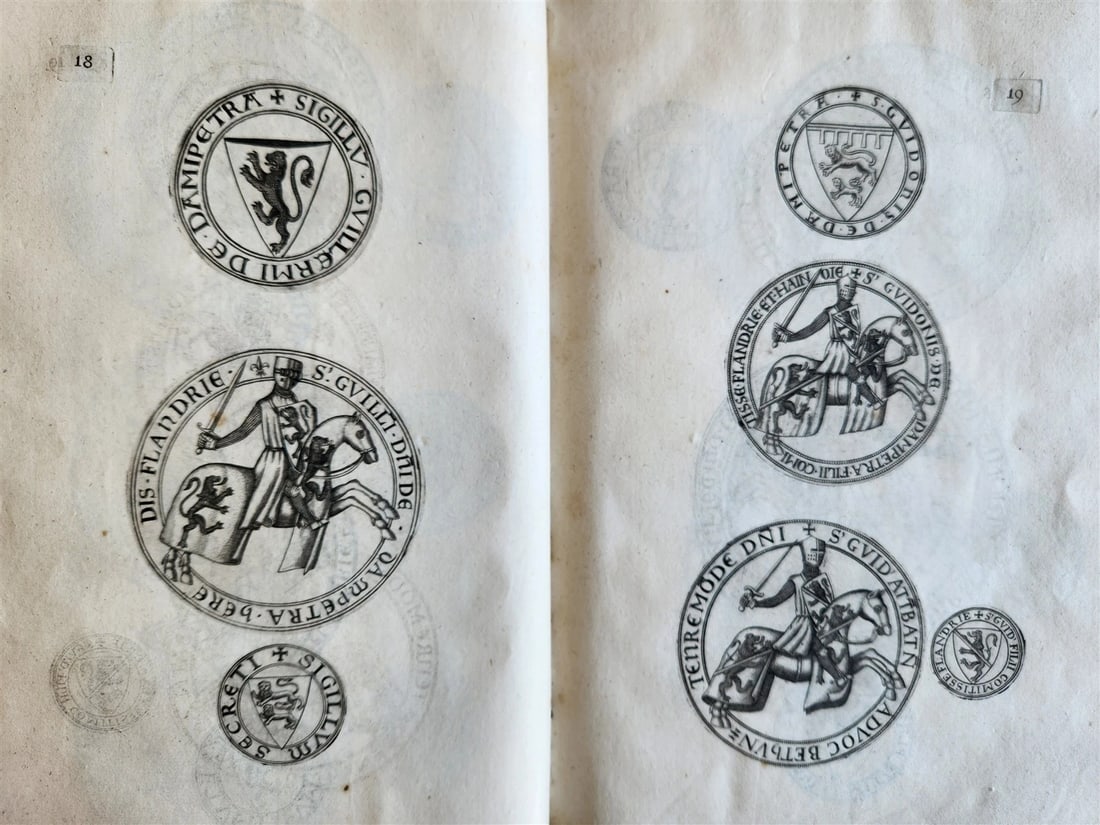 1641 COUNTS of FLANDERS ILLUSTRATED in French ANTIQUE - 11