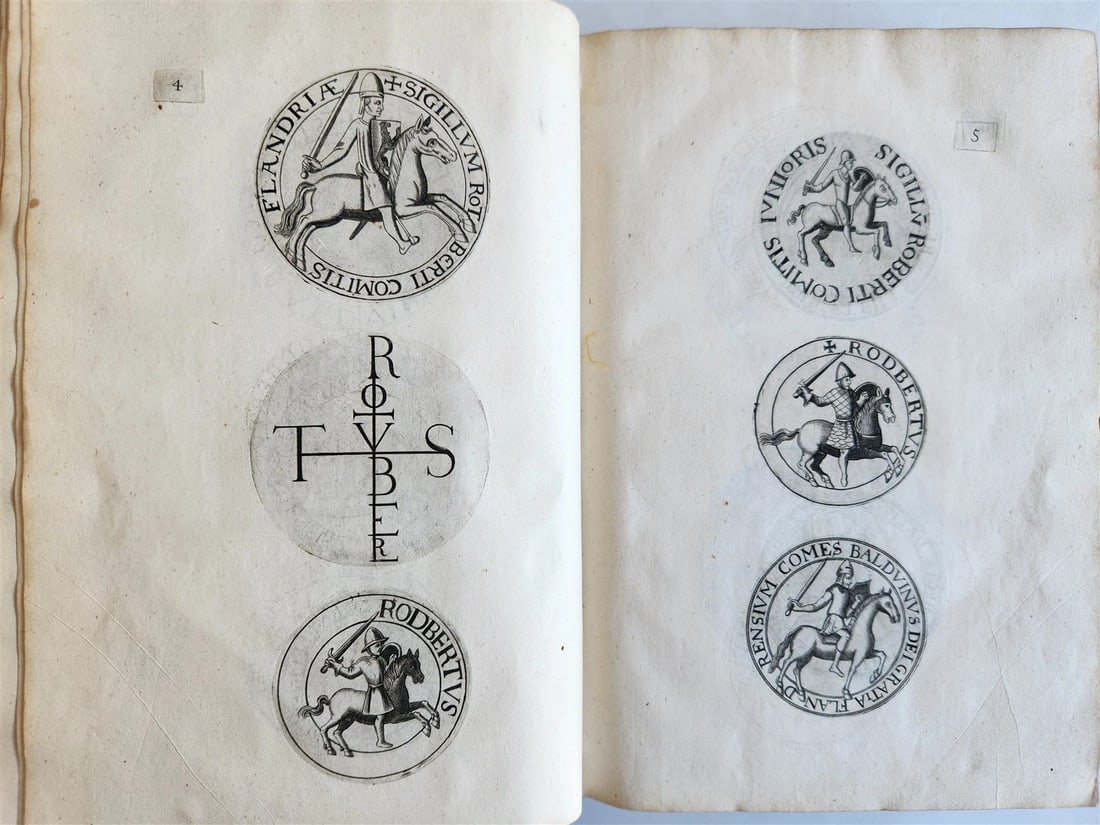 1641 COUNTS of FLANDERS ILLUSTRATED in French ANTIQUE - 6