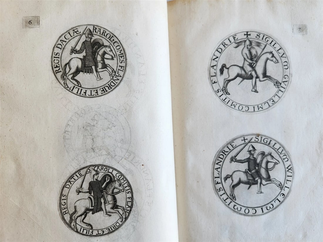 1641 COUNTS of FLANDERS ILLUSTRATED in French ANTIQUE - 7