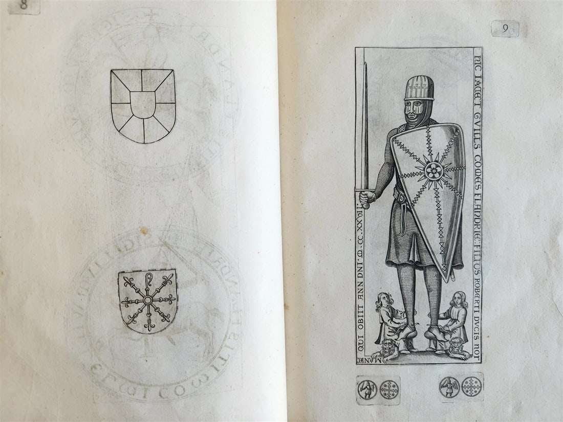 1641 COUNTS of FLANDERS ILLUSTRATED in French ANTIQUE - 8