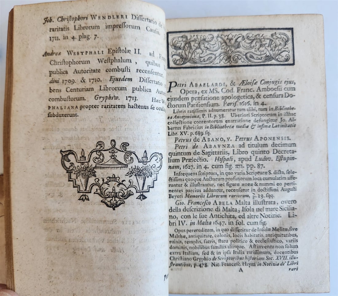 1753 RARE BOOKS CATALOG Catalogus Historico-Criticus Librorum Rariorum ANTIQUE - 4