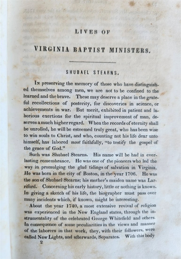 1837 Lives of Virginia Baptist Ministers ANTIQUE by James Taylor - 7
