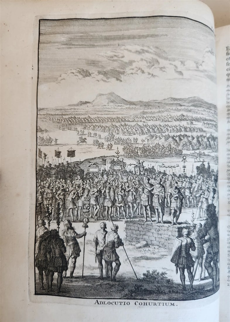 1714 ILLUSTRATED OPERA by Suetonius ANTIQUE 2 VOLUMES - 14