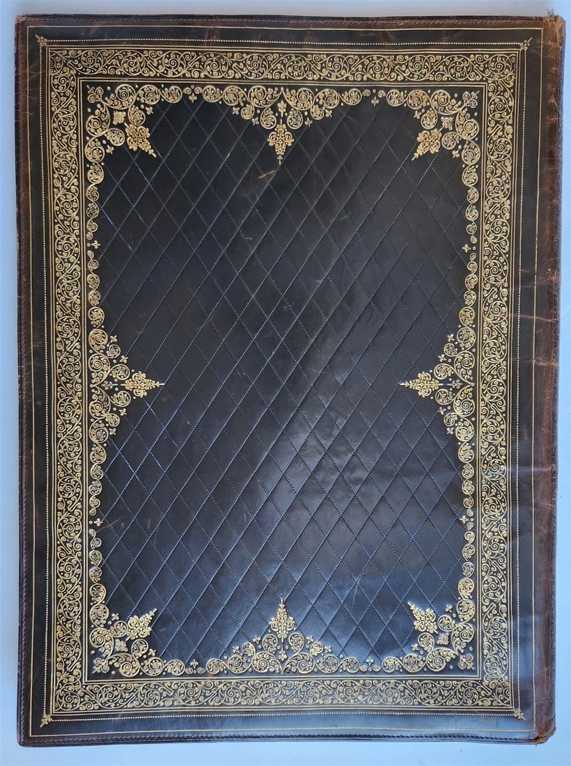 1790s King Louis XVI of France LARGE ANTIQUE ARMORIAL DOCUMENT FOLDER - 7