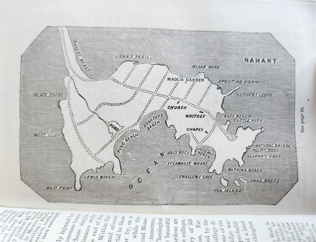1874 NEW ENGLAND Handbook for Travellers ILLUSTRATED w/ MAPS antique AMERICANA - 5
