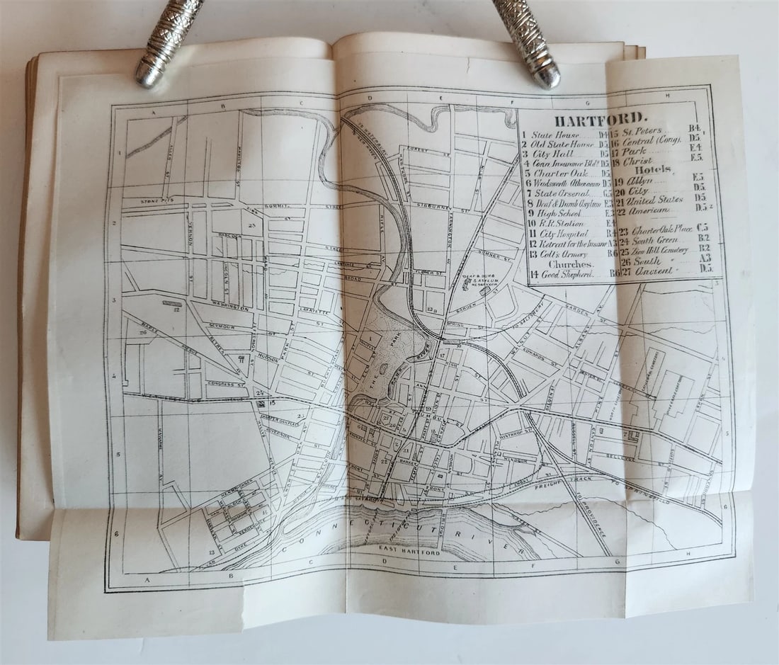 1874 NEW ENGLAND Handbook for Travellers ILLUSTRATED w/ MAPS antique AMERICANA - 7