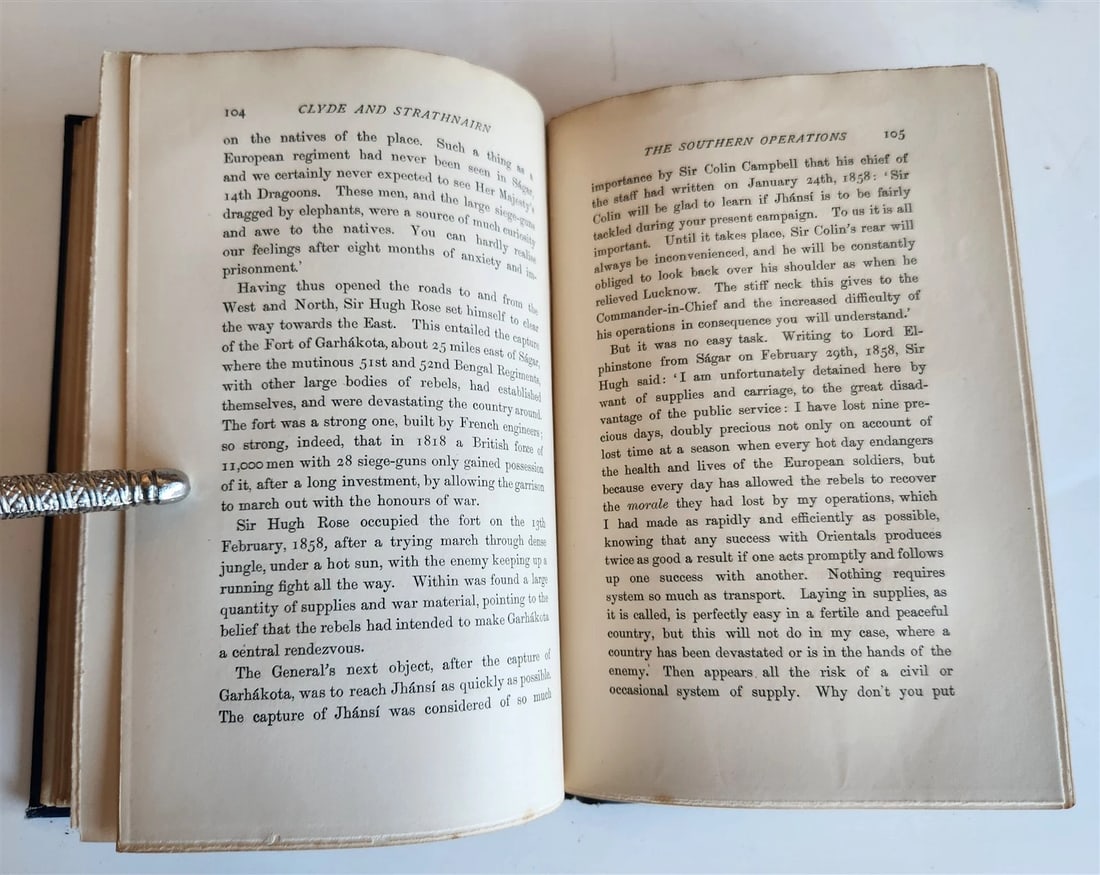 1891 RULERS of INDIA CLYDE and STRATHNAIRN ILLUSTRATED w/ MAP antique - 10