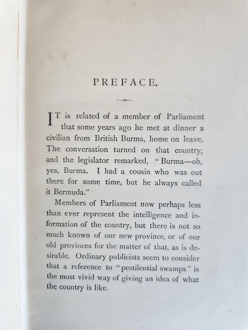 1886 BURMA as it was, as it is, and as it will be by James George Scott antique - 5