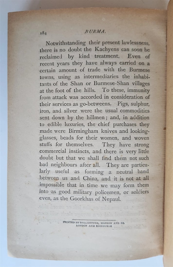 1886 BURMA as it was, as it is, and as it will be by James George Scott antique - 6