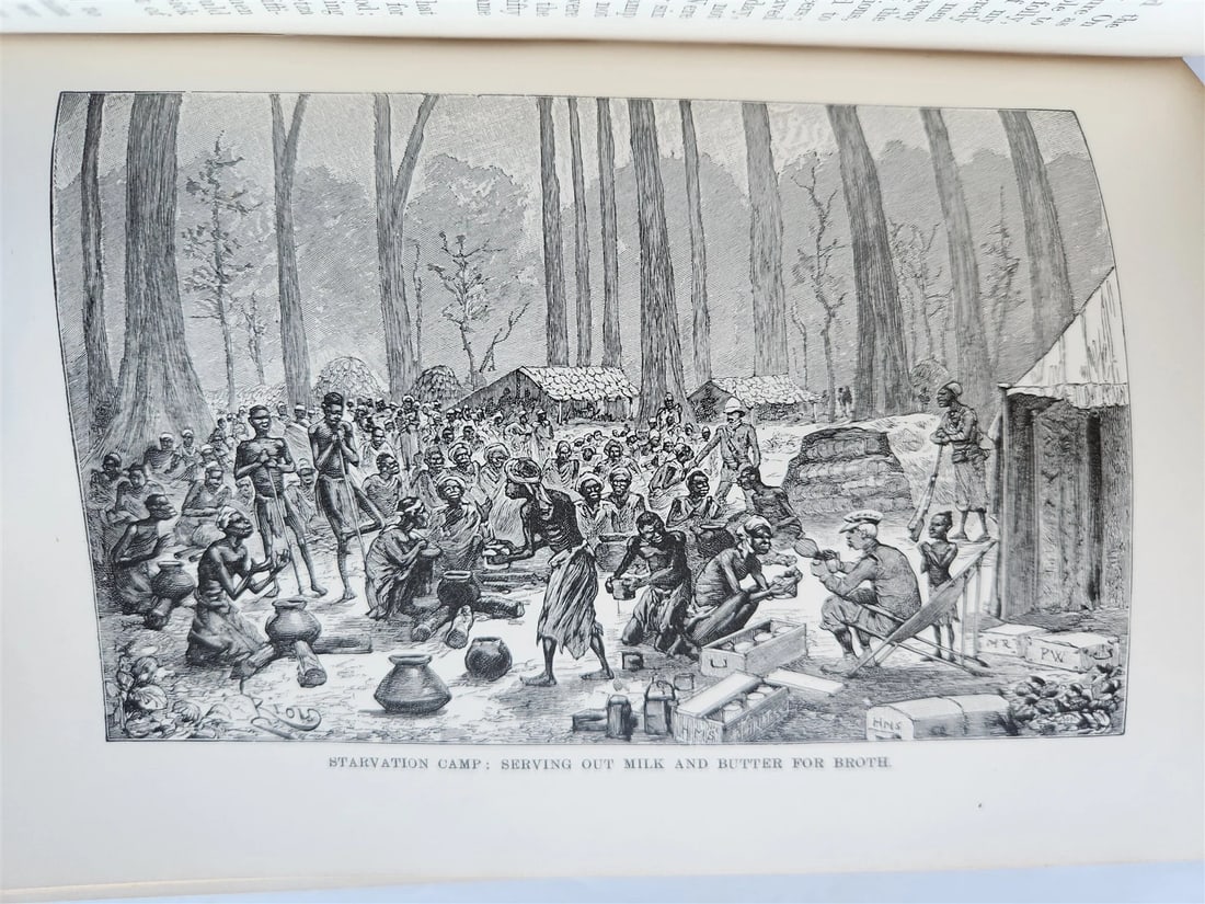 1891 IN DAKEST AFRICA 2 VOLUMES by HENRY STANLEY antique ILLUSTRATED w/ MAPS - 8