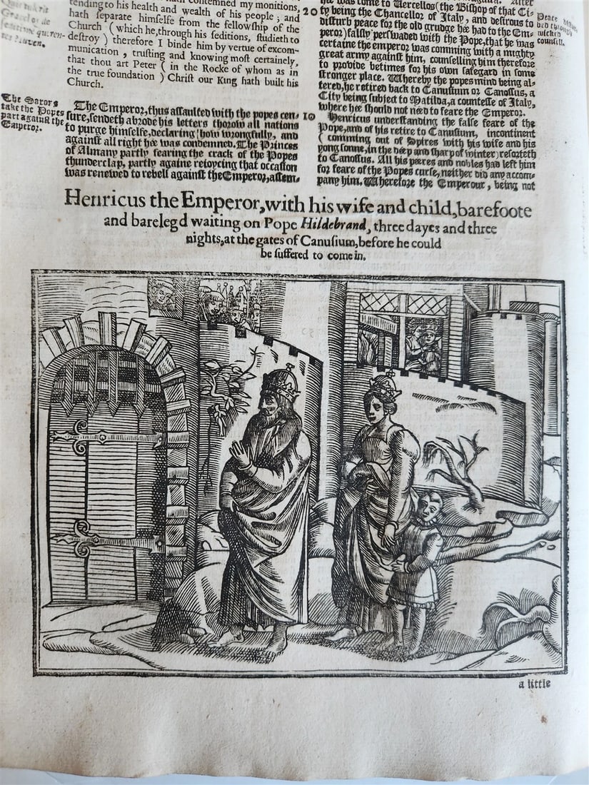 1641 BOOK of MARTYRS by JOHN FOXE antique ILLUSTRATED FOLIO Actes And Monuments - 7