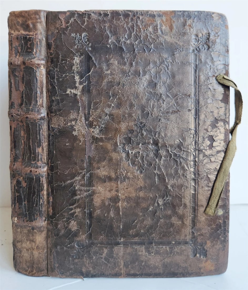 1550 LAW BOOK by Bartholomei Cipolla antique 16th C. original binding - 3