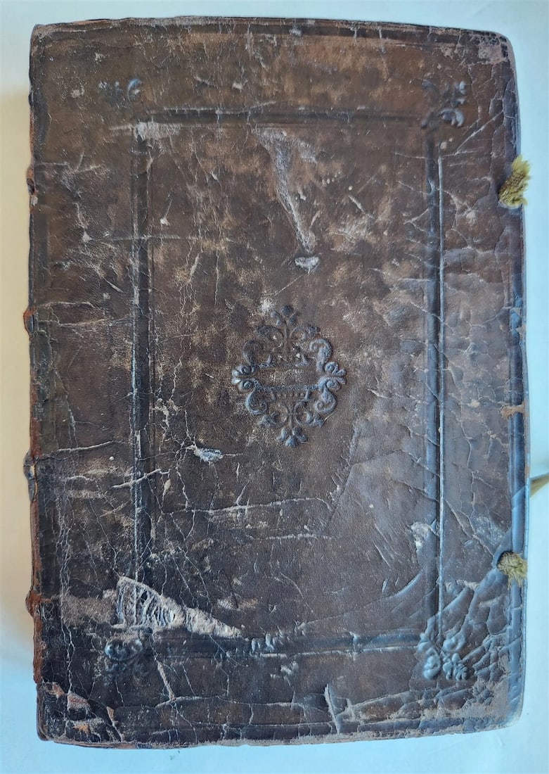 1550 LAW BOOK by Bartholomei Cipolla antique 16th C. original binding - 5