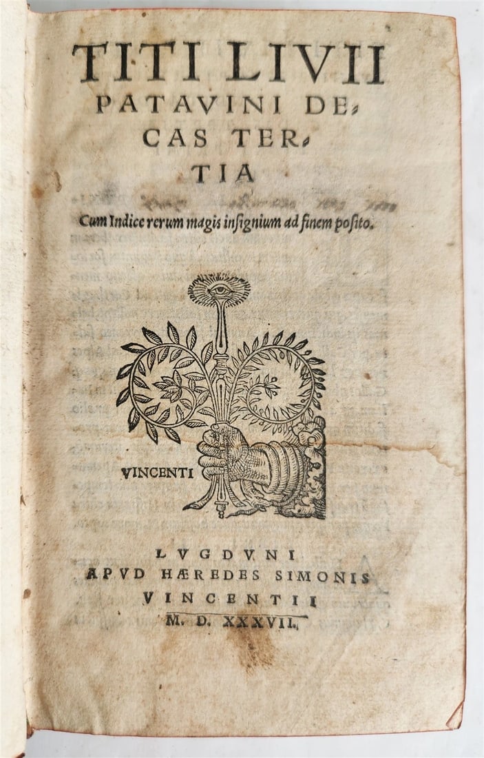 1537 ROMAN HISTORY by TITUS LIVIUS - LIVY 16th century ANTIQUE (1 of 8)