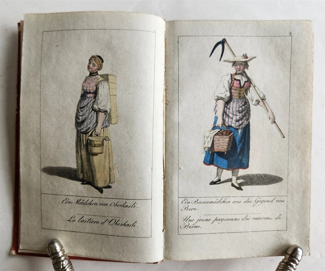 1805 ILLUSTRATED CALENDAR in GERMAN ANTIQUE: Title: 1805 ILLUSTRATED CALENDAR in GERMAN ANTIQUE Description: Göttingen Pocket Calendar for the year 1805. Göttingen, Dieterich; (1804) With engraved portrait frontispiece, 6 fashion
