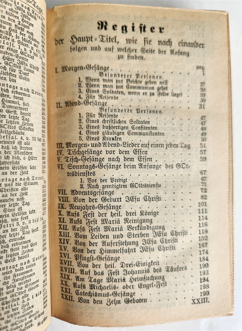 1886 RELIGIOUS BOOK in German ANTIQUE leather binding w/ metal cross STETTIN - 9