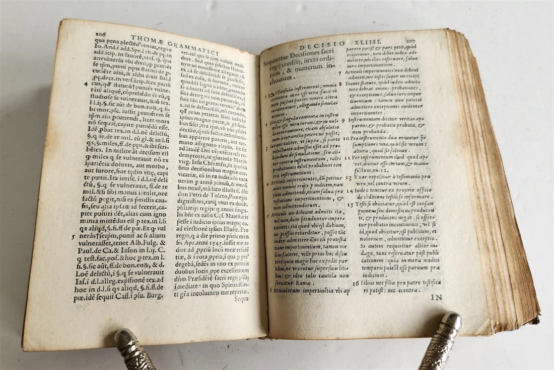 1569 NAPLES COURT DECISIONS by GRAMMATICO antique 16th CENTURY LAW BOOK - 7