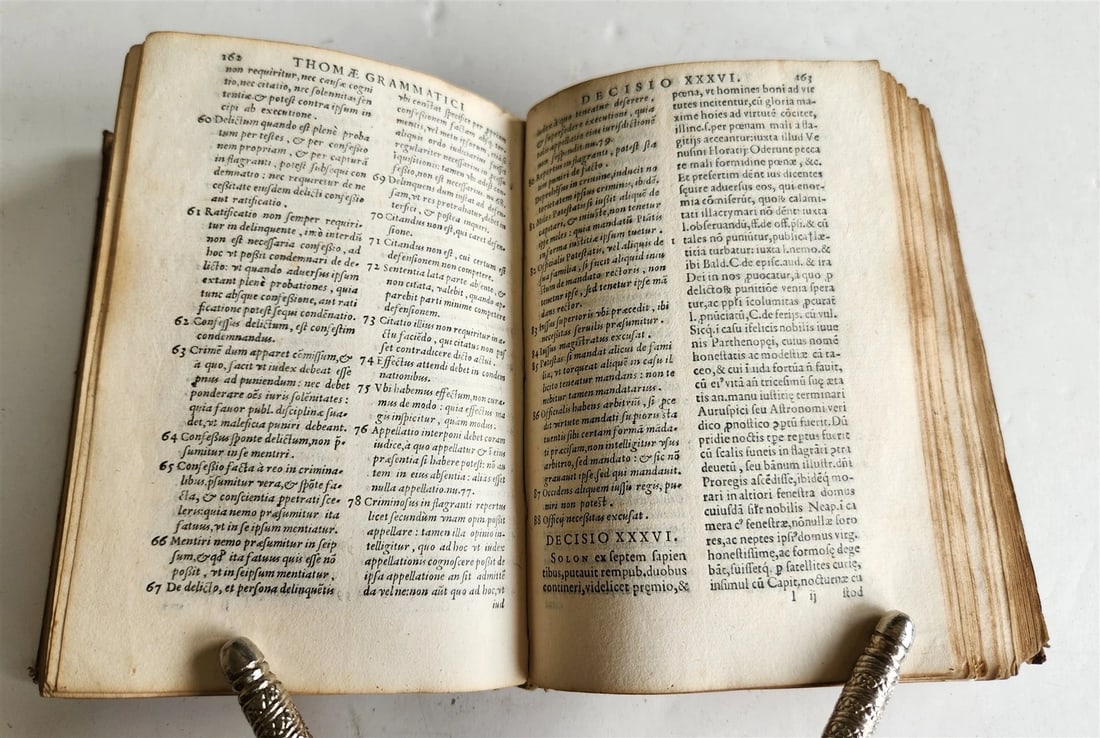 1569 NAPLES COURT DECISIONS by GRAMMATICO antique 16th CENTURY LAW BOOK - 8