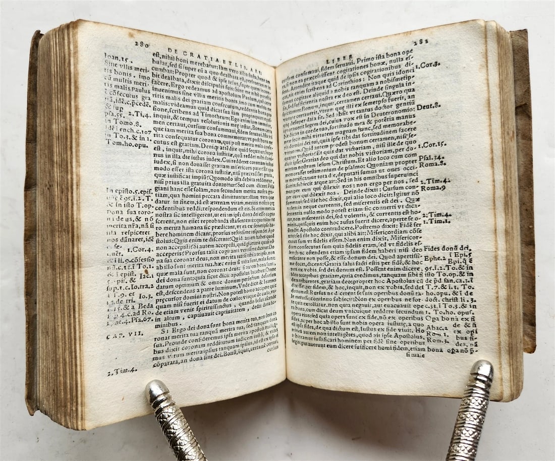 1547 OPUSCULORUM by D. Aurelii Augustini antique ILLUSTRATED vellum bound 16th C - 14