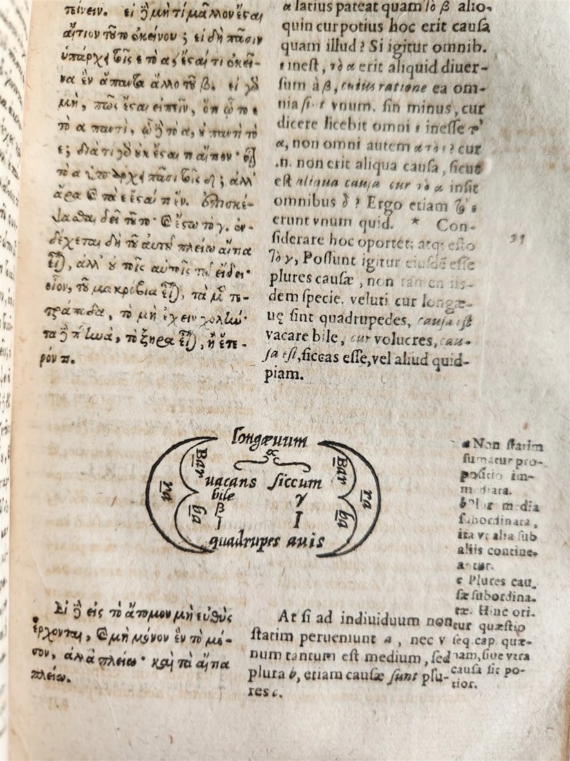 1611 ARISTOTELIS ORGANON antique ILLUSTRATED vellum bound - 13