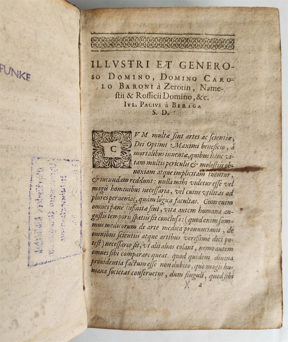 1611 ARISTOTELIS ORGANON antique ILLUSTRATED vellum bound - 6