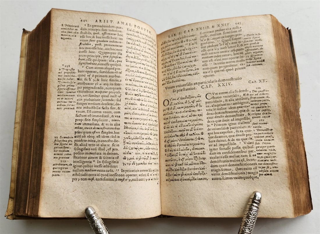 1611 ARISTOTELIS ORGANON antique ILLUSTRATED vellum bound - 7