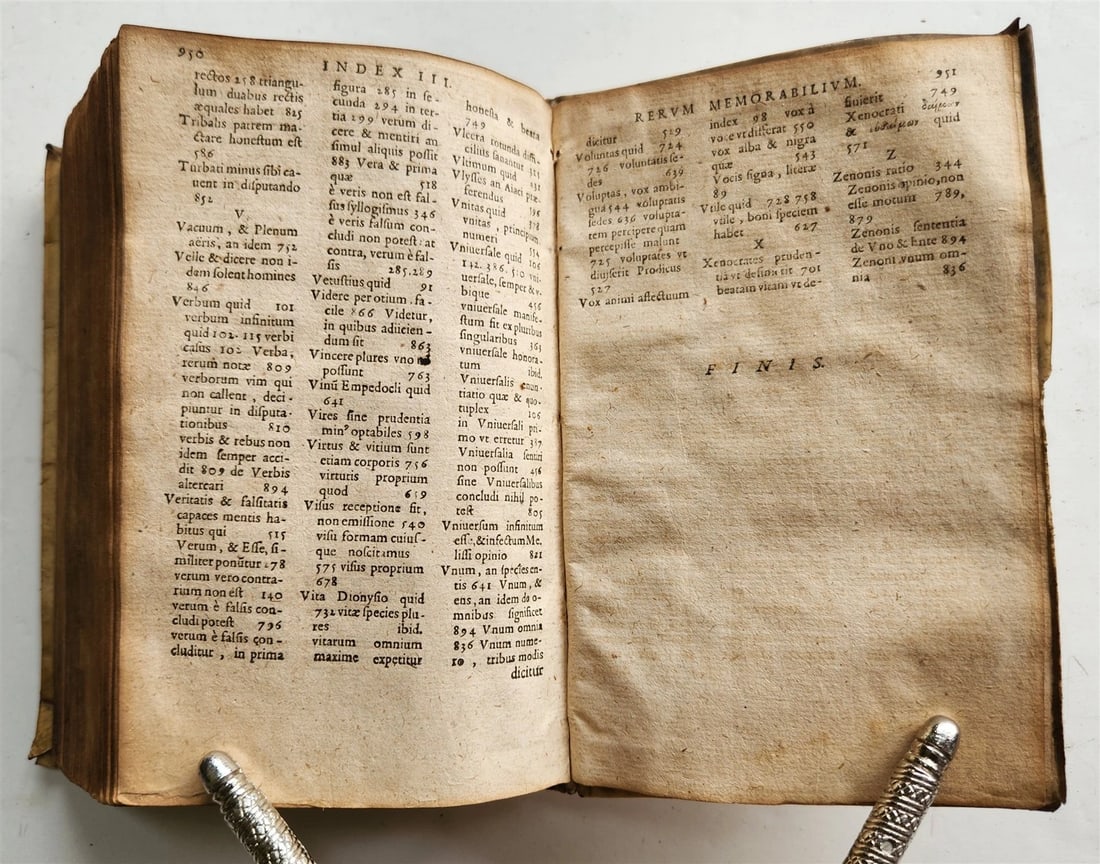 1611 ARISTOTELIS ORGANON antique ILLUSTRATED vellum bound - 9