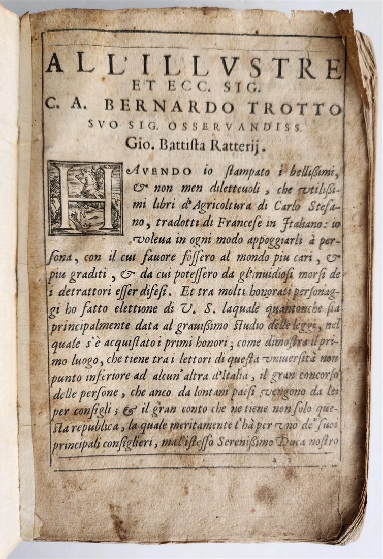 1582 AGRICULTURE by CARLO STEFANO antique ANCIENT MANUSCRIPT BINDING 16 CENTURY - 7