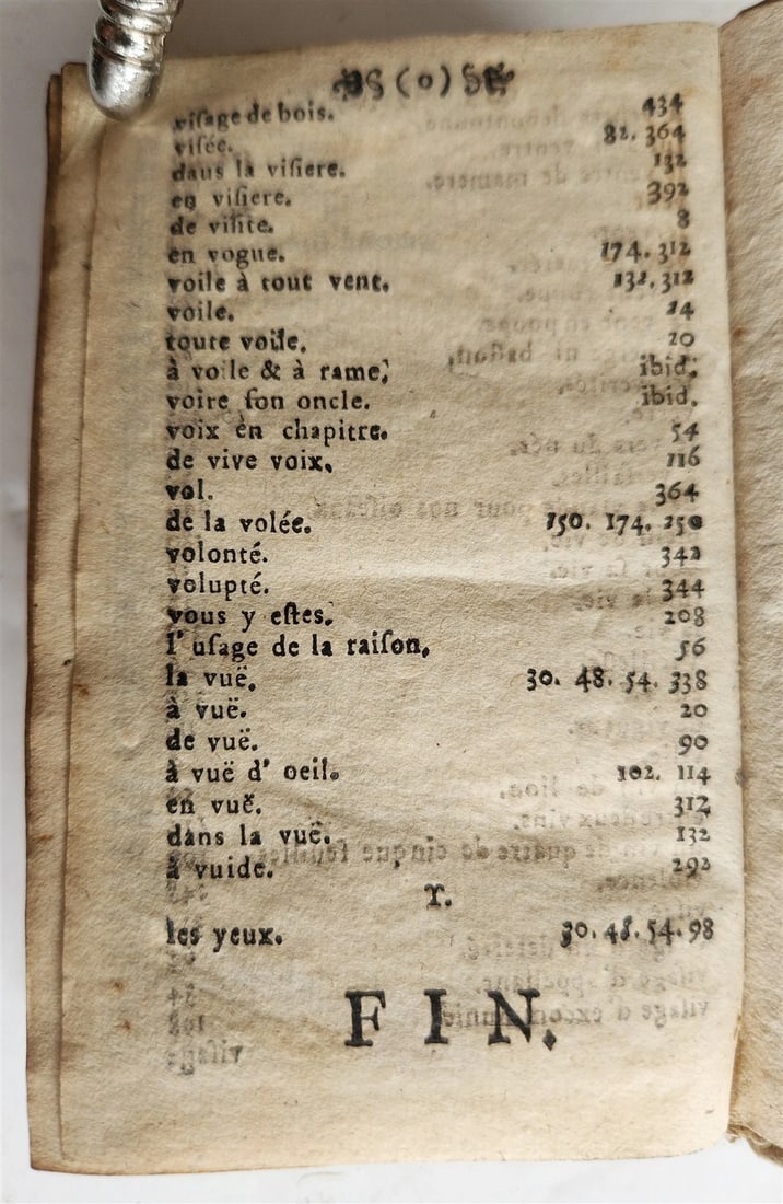 1700 NATURE of FRENCH LANGUAGE in GERMAN antique ANCIENT MANUSCRIPT BINDING - 10