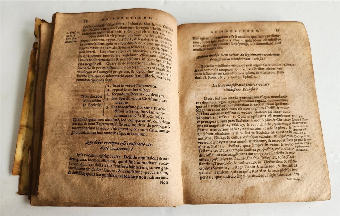 1593 THEOLOGY by Nikolaus Selnecker antique VELLUM BINDING 16th CENTURY - 8