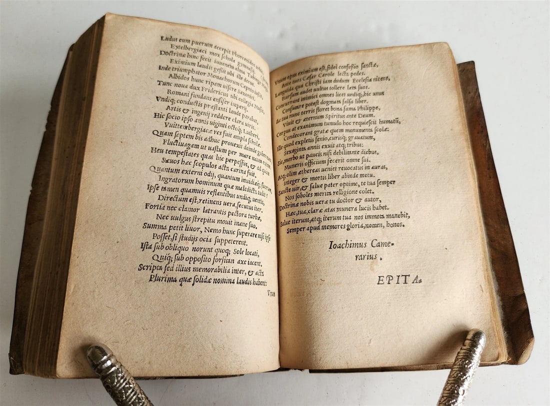 1561 LIFE & DEATH of PHILIP MELANCHTHON antique 16th CENTURY vellum bound - 8