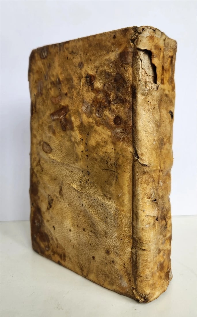 1535 POST-INCUNABULA THEOLOGY by THOMAS AQUINAS antique vellum binding - 3