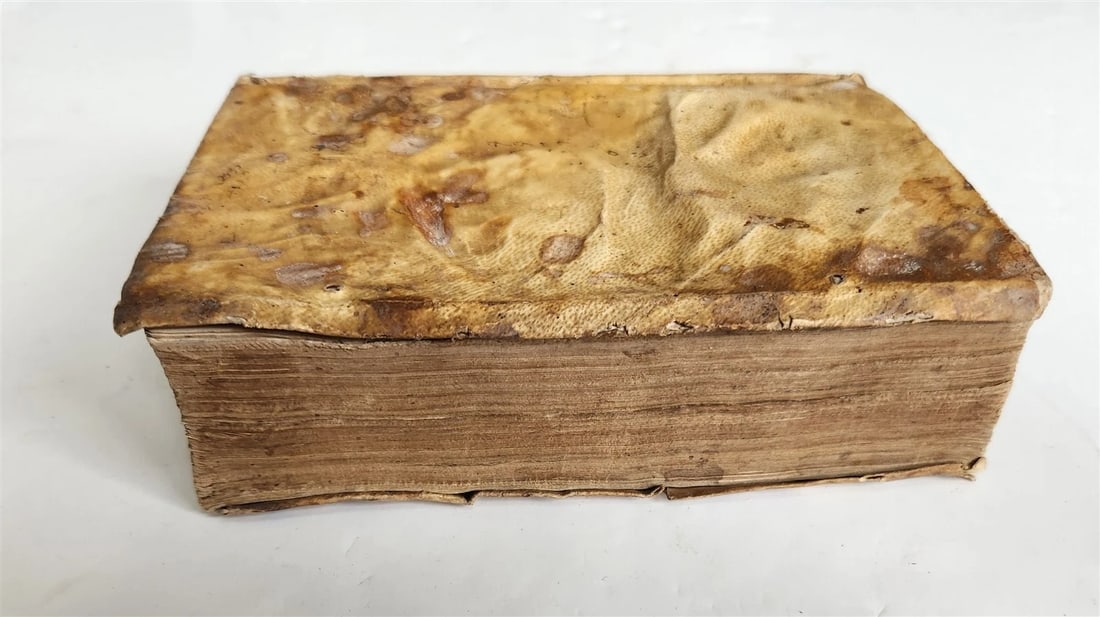 1535 POST-INCUNABULA THEOLOGY by THOMAS AQUINAS antique vellum binding - 6