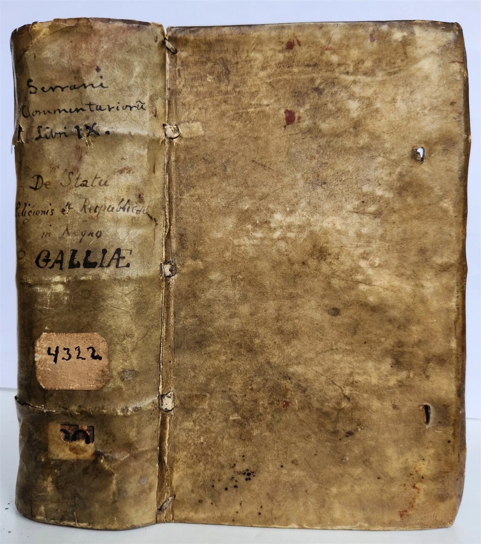 1577 HISTORY OF RELIGIOUS WARS in FRANCE antique vellum bound 16th CENTURY - 2